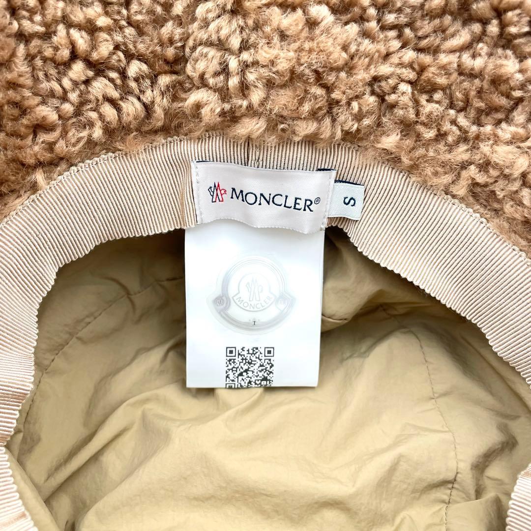 極美品★モンクレール　BERRETTO ボア　バゲットハット　テディ　S