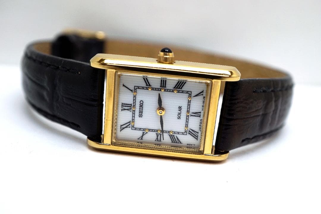セイコー ソーラー SUP250 V115-0BD0 スクエア