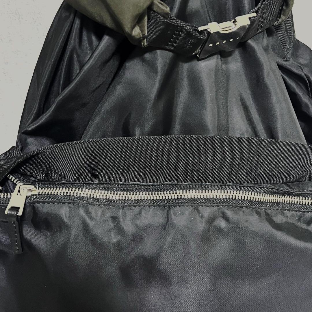 MARNI マルニ ナイロンリュック バックパック ロゴプレート