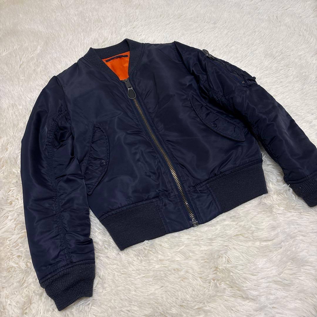 ▪️AVIREX 6252039 フライトジャケット　ブルゾン　MA-1 刺繍