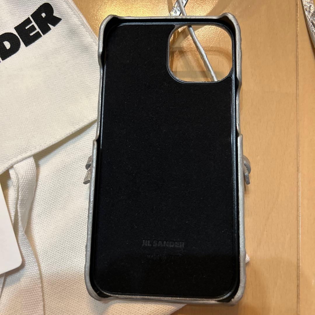 最終値下げ！JIL SANDER シルバー スマホショルダーバッグ