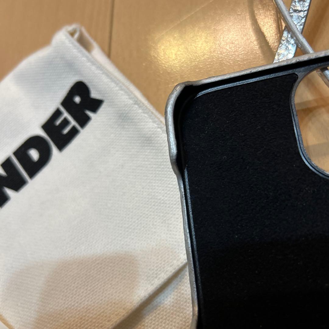 最終値下げ！JIL SANDER シルバー スマホショルダーバッグ