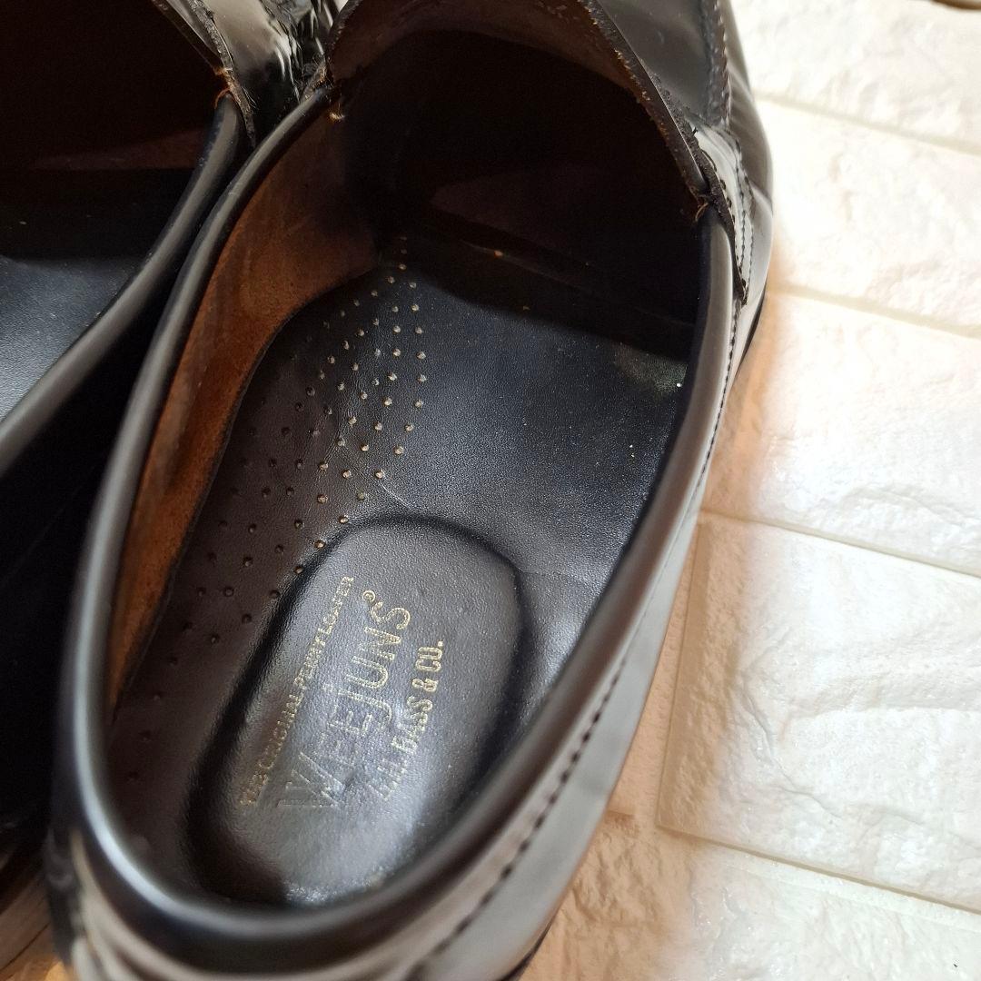 【美品】G.H.BASS weejuns 黒 レザー 　ローファー