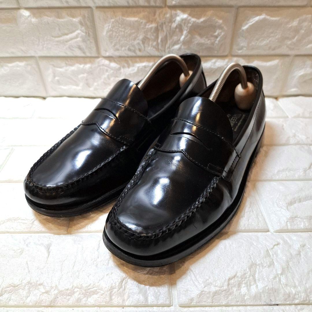 【美品】G.H.BASS weejuns 黒 レザー 　ローファー