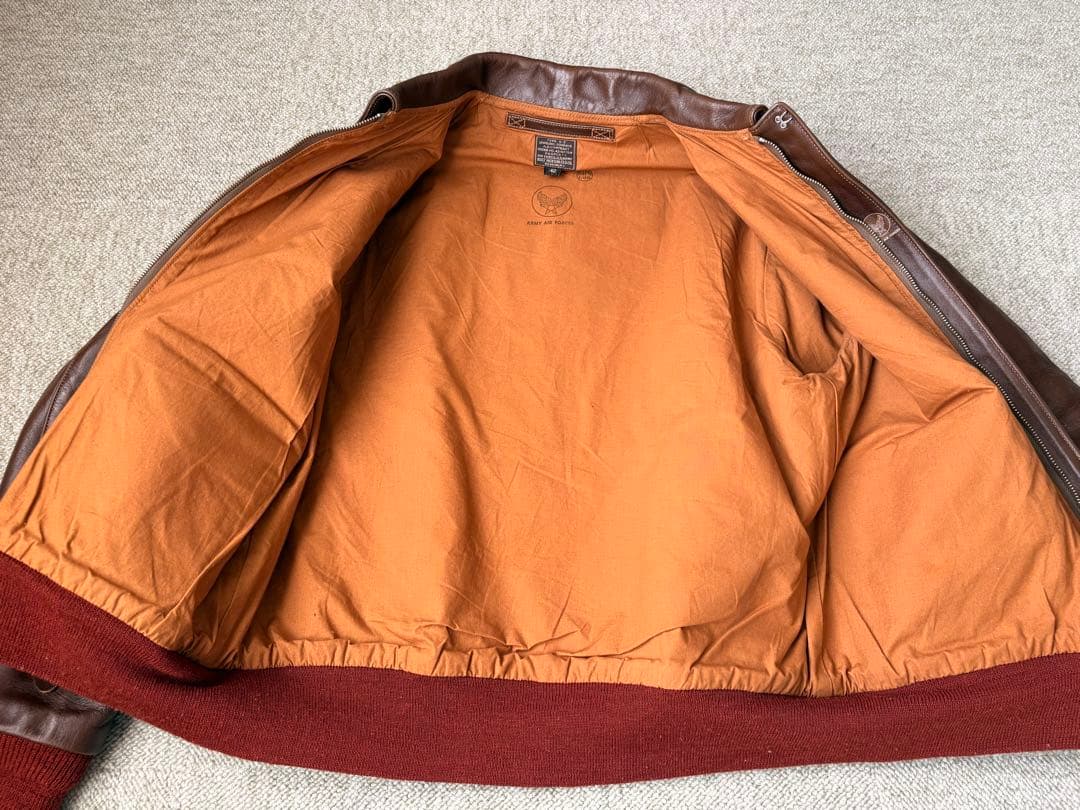 BUZZ RICKSON'S バズリクソンズA-2 赤リブBR80594