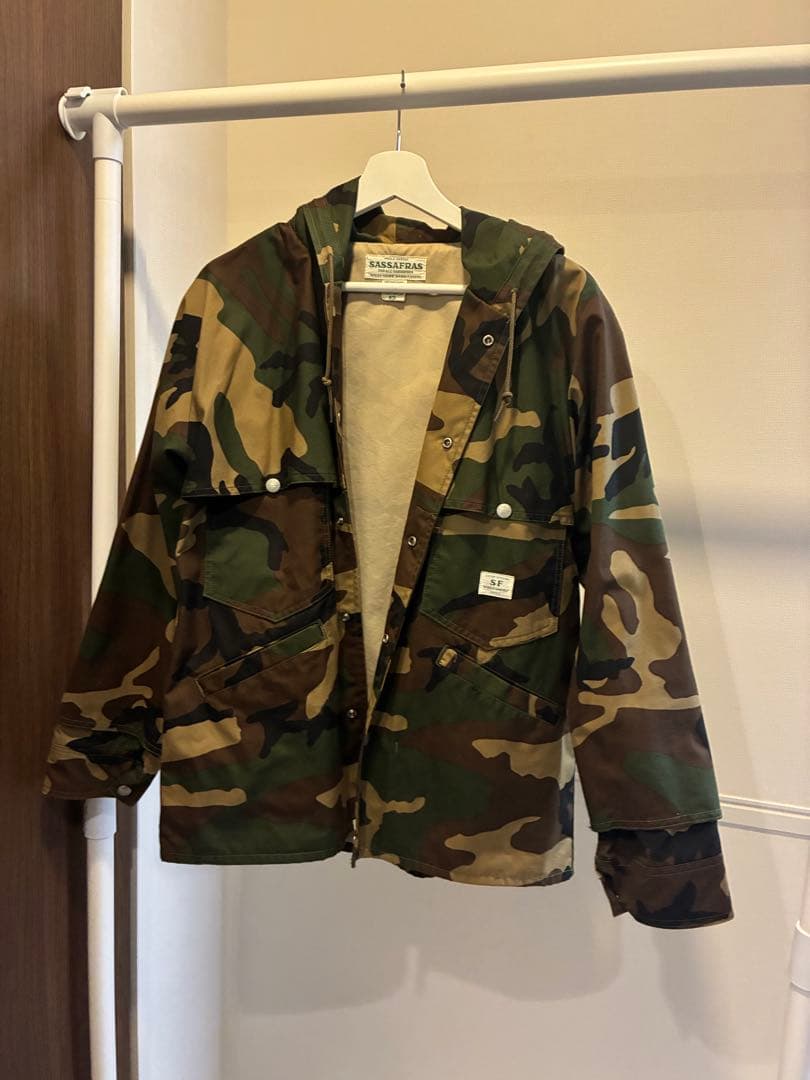 SASSAFRAS カモフラージュ ミリタリージャケット XS