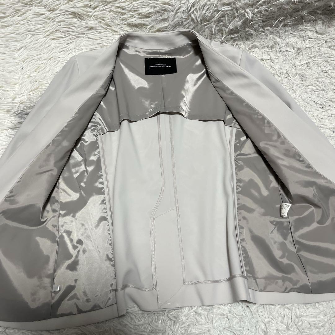 UNITED ARROWS スカートセット ライトグレー　ノーカラー ストレッチ