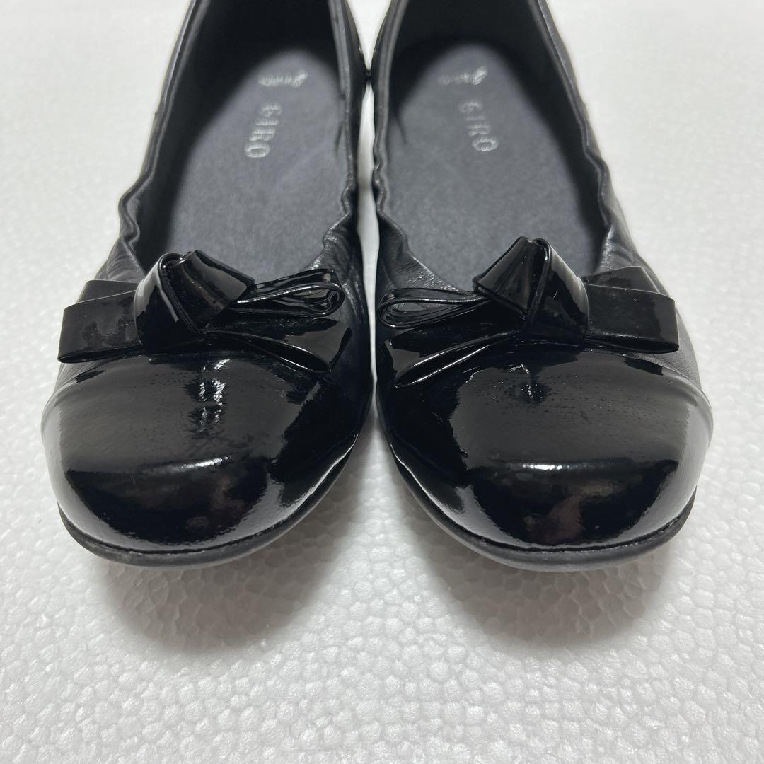 GIRO アシックス フラットシューズ レザー エナメル