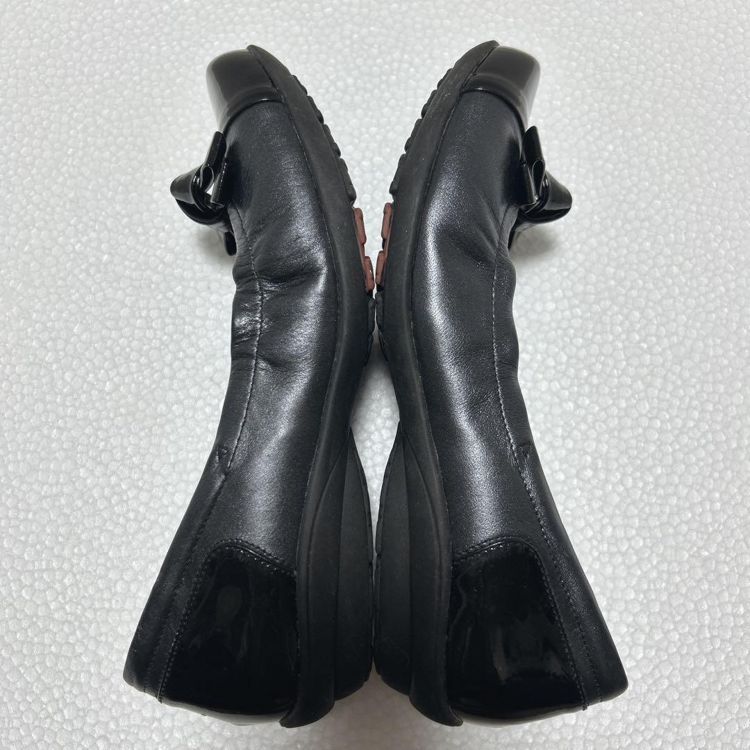 GIRO アシックス フラットシューズ レザー エナメル