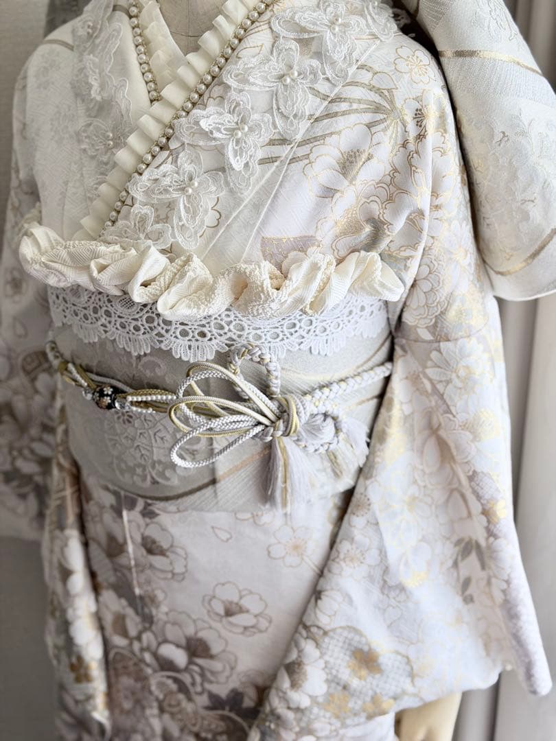 amin0116　高級振袖　白生地　フルセット　すぐ発送可能