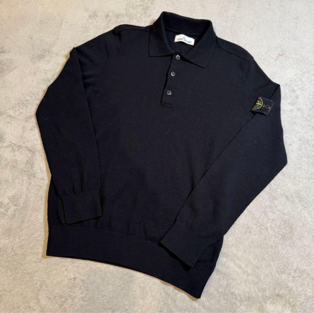 STONE  ブラック ポロシャツ