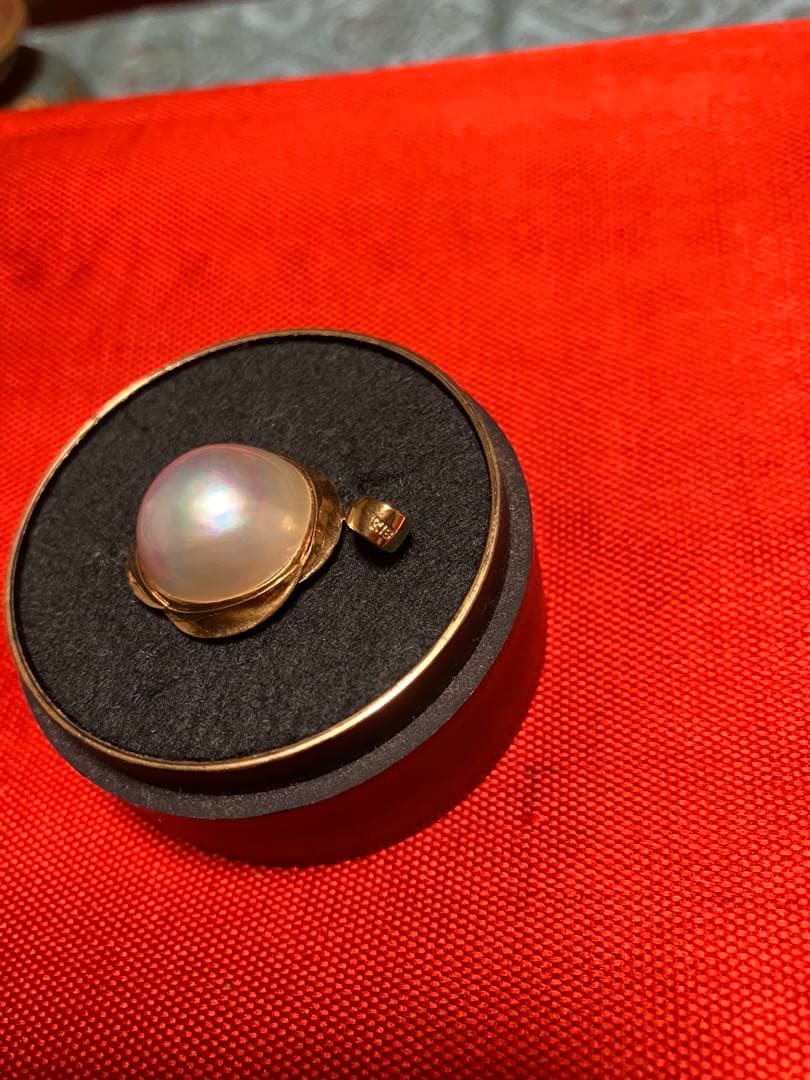 大粒マベパールペンダントトップ18K
