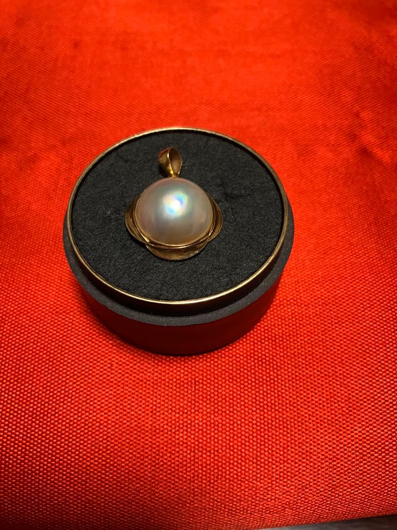 大粒マベパールペンダントトップ18K