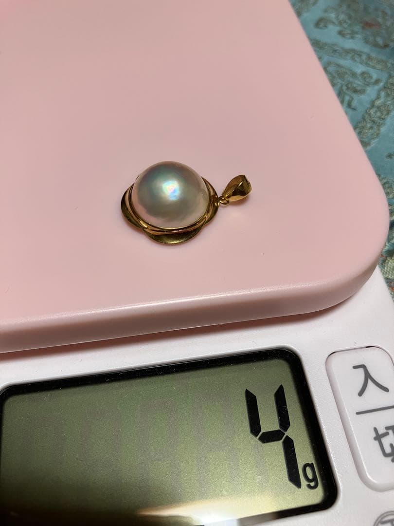 大粒マベパールペンダントトップ18K