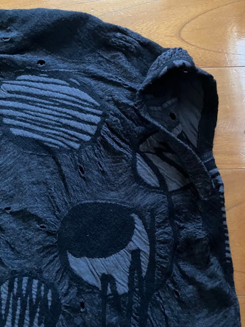 芽風　センソユニコ　抽象模様チュニック 半袖