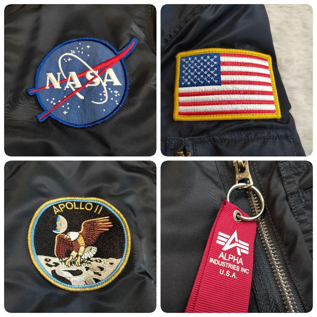 【美品】ALPHA MA-1 NASA APOLLO ワッペン 刺繍 限定