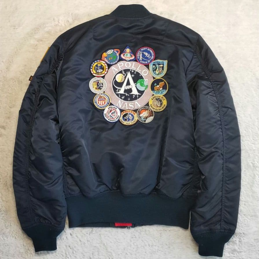 【美品】ALPHA MA-1 NASA APOLLO ワッペン 刺繍 限定