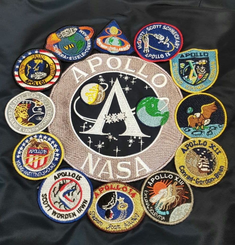【美品】ALPHA MA-1 NASA APOLLO ワッペン 刺繍 限定