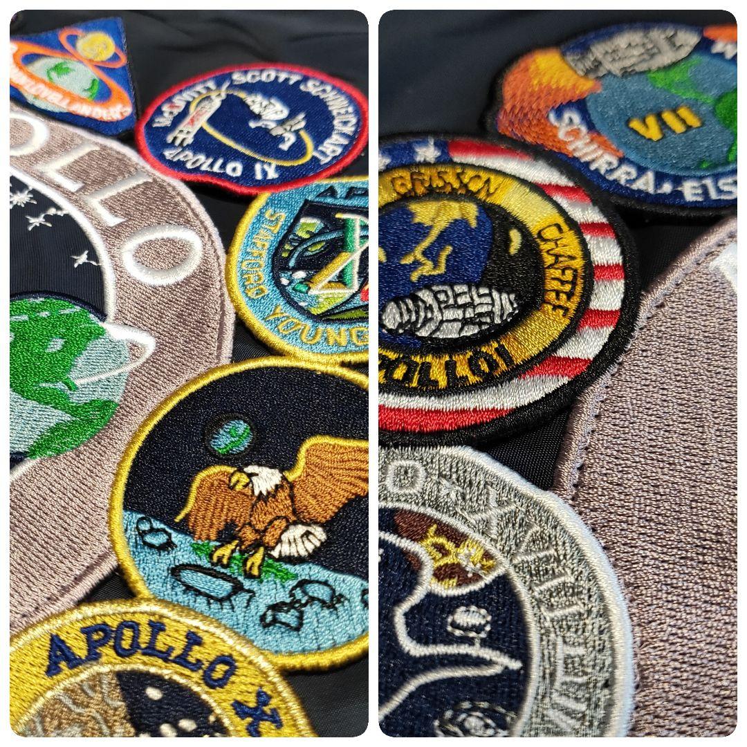 【美品】ALPHA MA-1 NASA APOLLO ワッペン 刺繍 限定