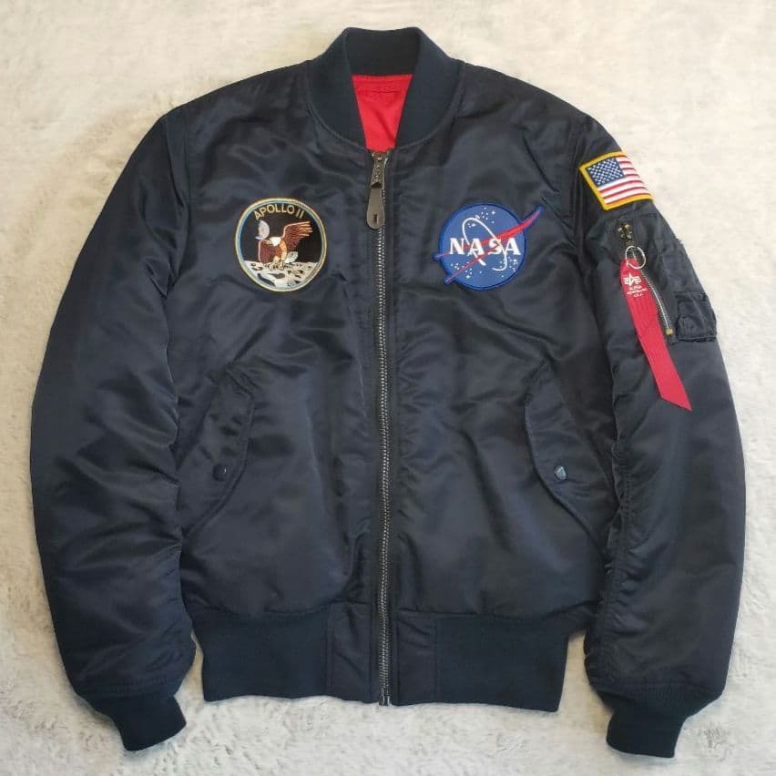 【美品】ALPHA MA-1 NASA APOLLO ワッペン 刺繍 限定