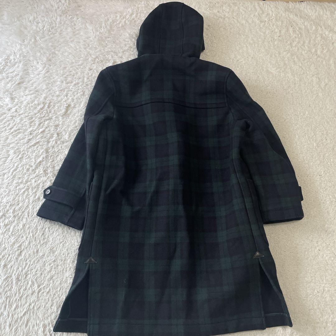 美品VAN JACKET メンズ　ロングダッフルコート　チェック　グリーンLL