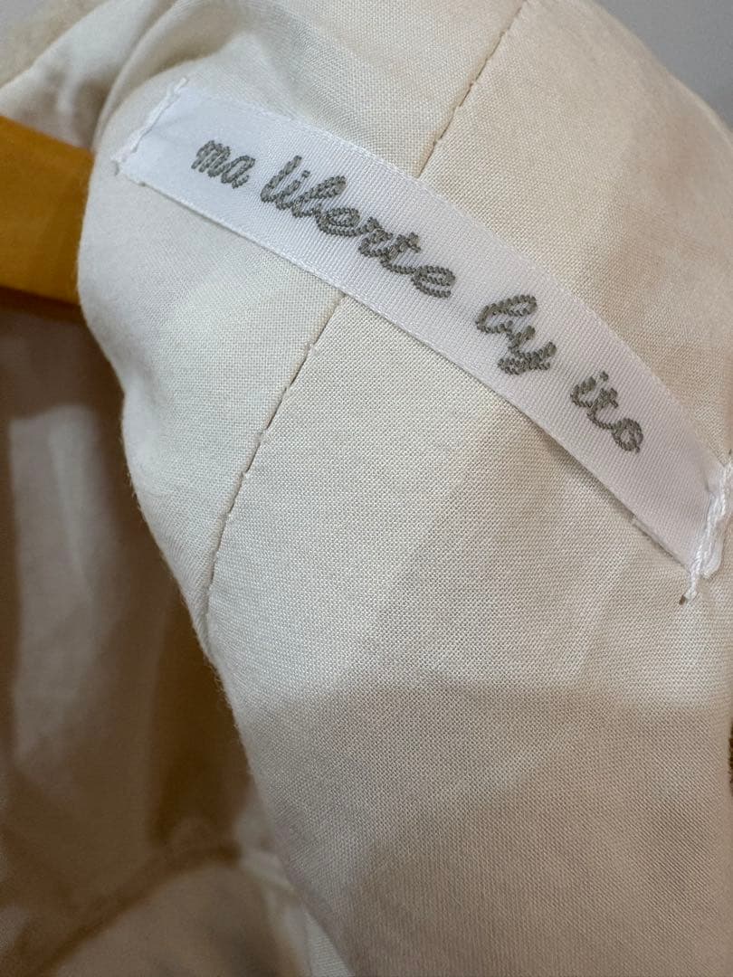 新品試着のみ＊ito fukuoka BOA vest《beige×white》