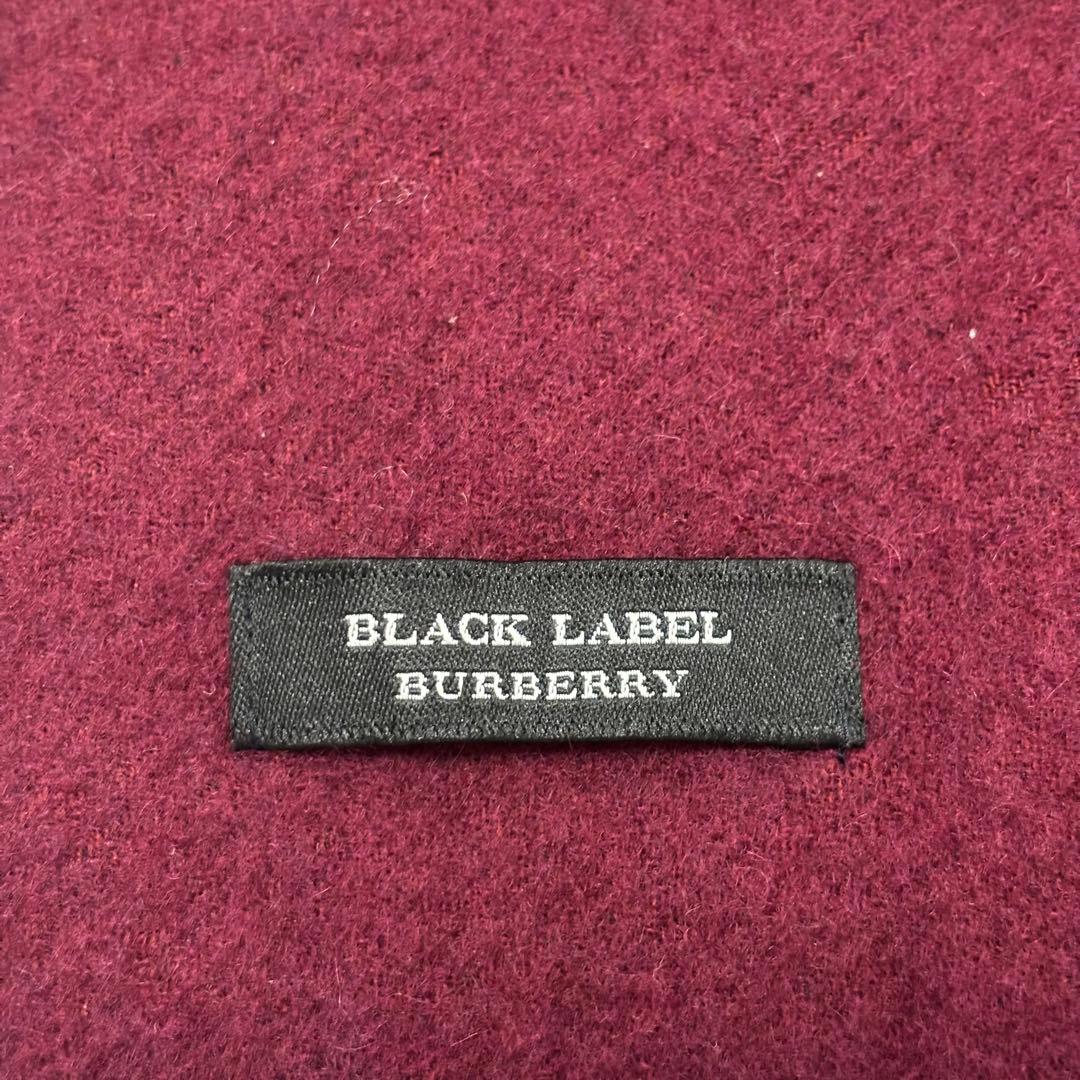 希少 バーバリー ブラックレーベル BURBERRY マフラー リバーシブル