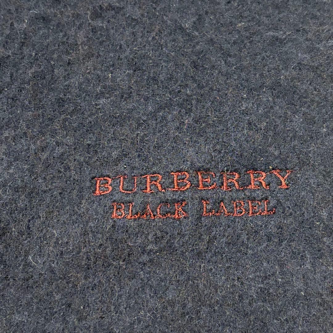 希少 バーバリー ブラックレーベル BURBERRY マフラー リバーシブル