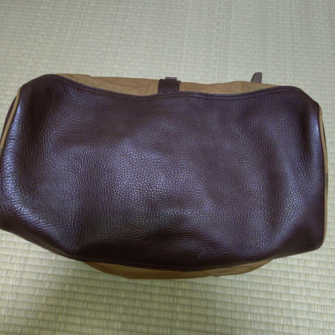 ウエアハウス WH5218 レザー＆キャンバス ボストンバッグ ブラウン