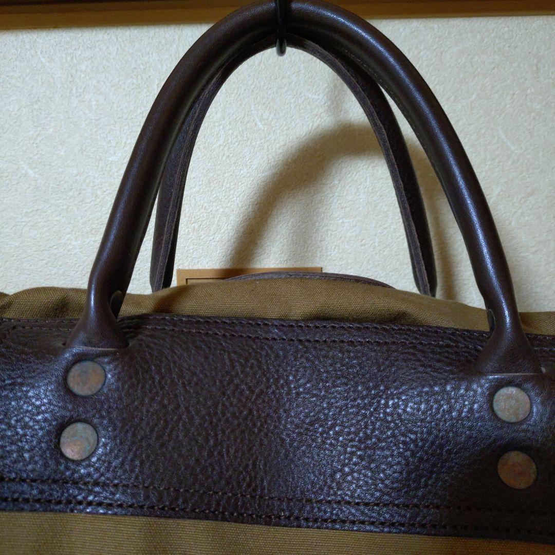 ウエアハウス WH5218 レザー＆キャンバス ボストンバッグ ブラウン