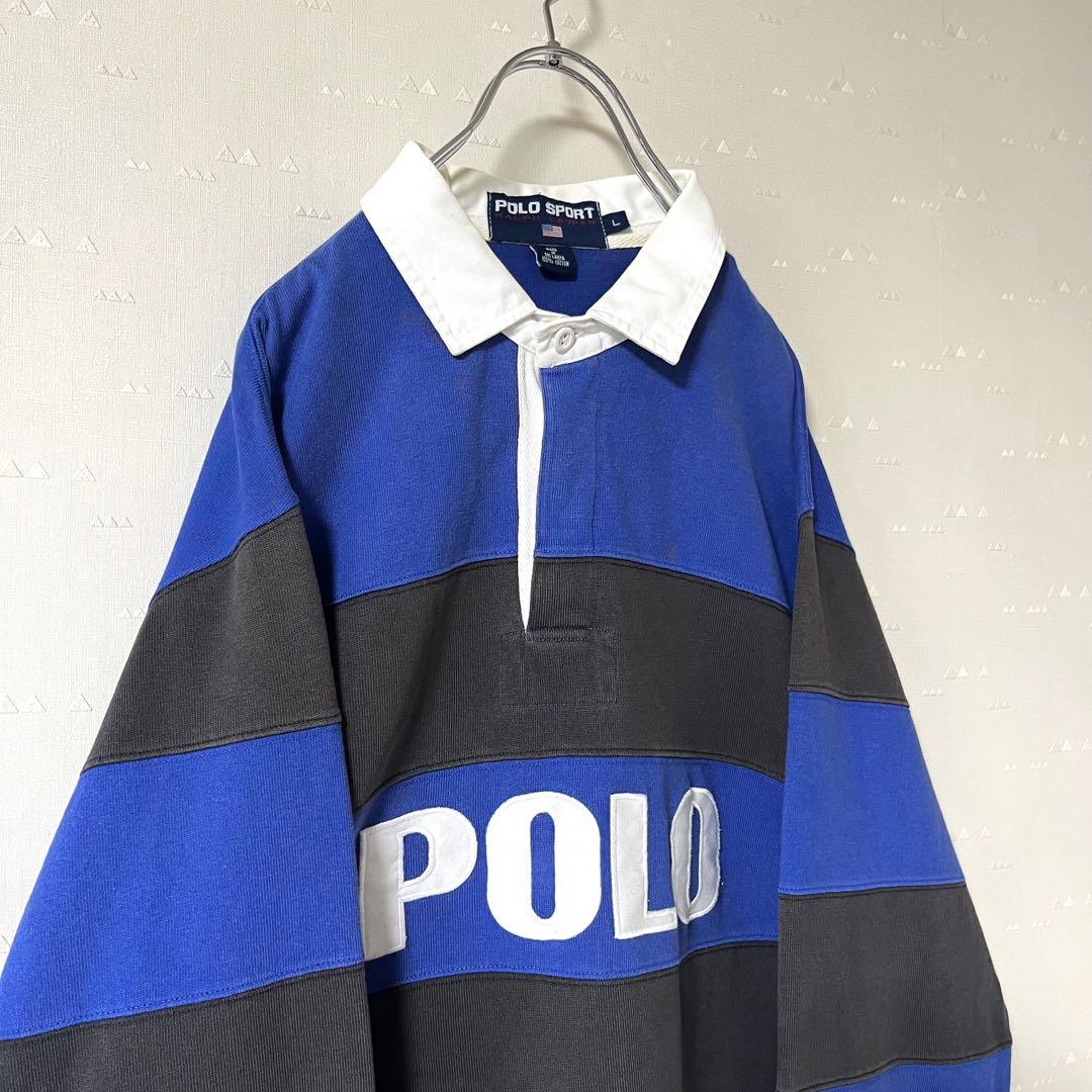 古着 90's ポロスポーツ ラルフローレン ラガーシャツ