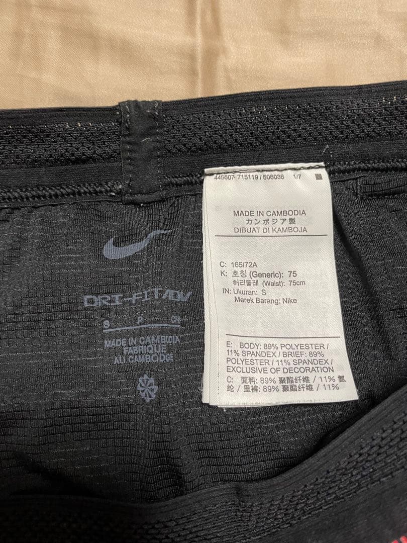 美品 NIKE エアロスイフトハーフタイツSサイズ