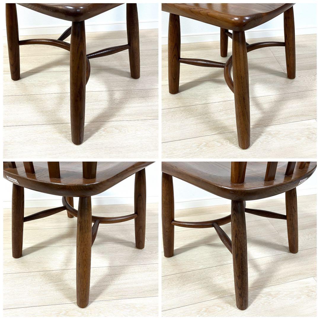 そ71【柏木工】ダイニングチェア 木製 ウインザーチェア 飛騨 ウィンザーチェア