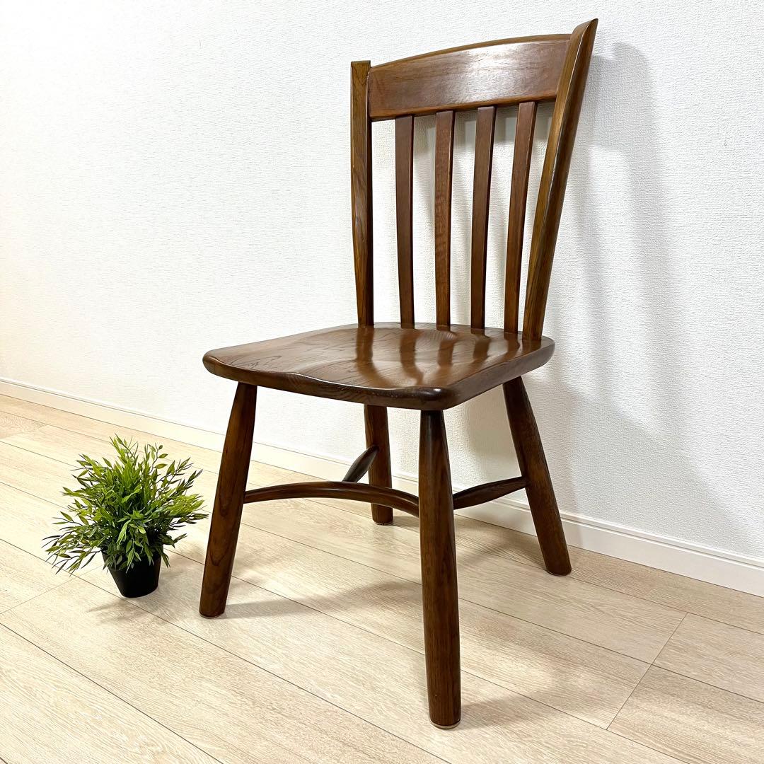 そ71【柏木工】ダイニングチェア 木製 ウインザーチェア 飛騨 ウィンザーチェア