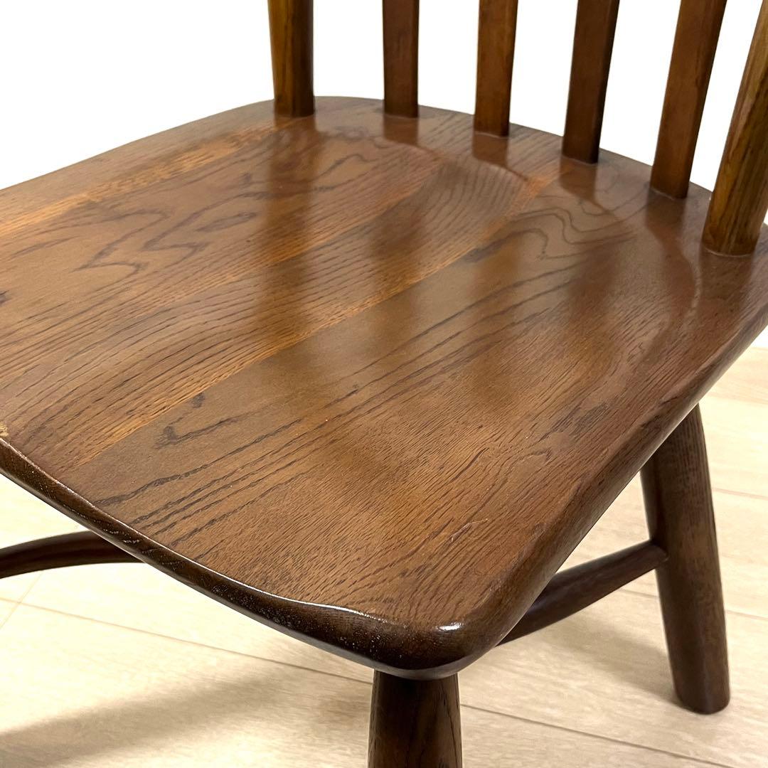 そ71【柏木工】ダイニングチェア 木製 ウインザーチェア 飛騨 ウィンザーチェア