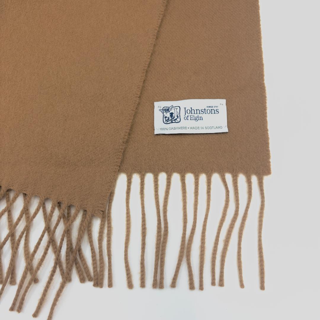 美品✨️ジョンストンズ カシミヤ100% 大判ストール 194cm×71cm