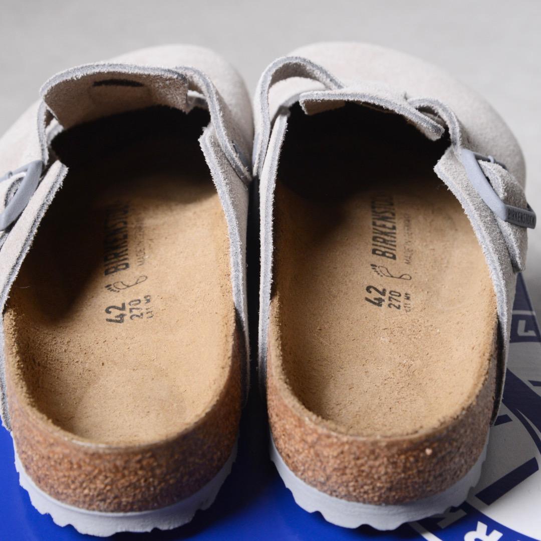 【未使用品】ビルケンシュトック ボストン BS ストーン グレー