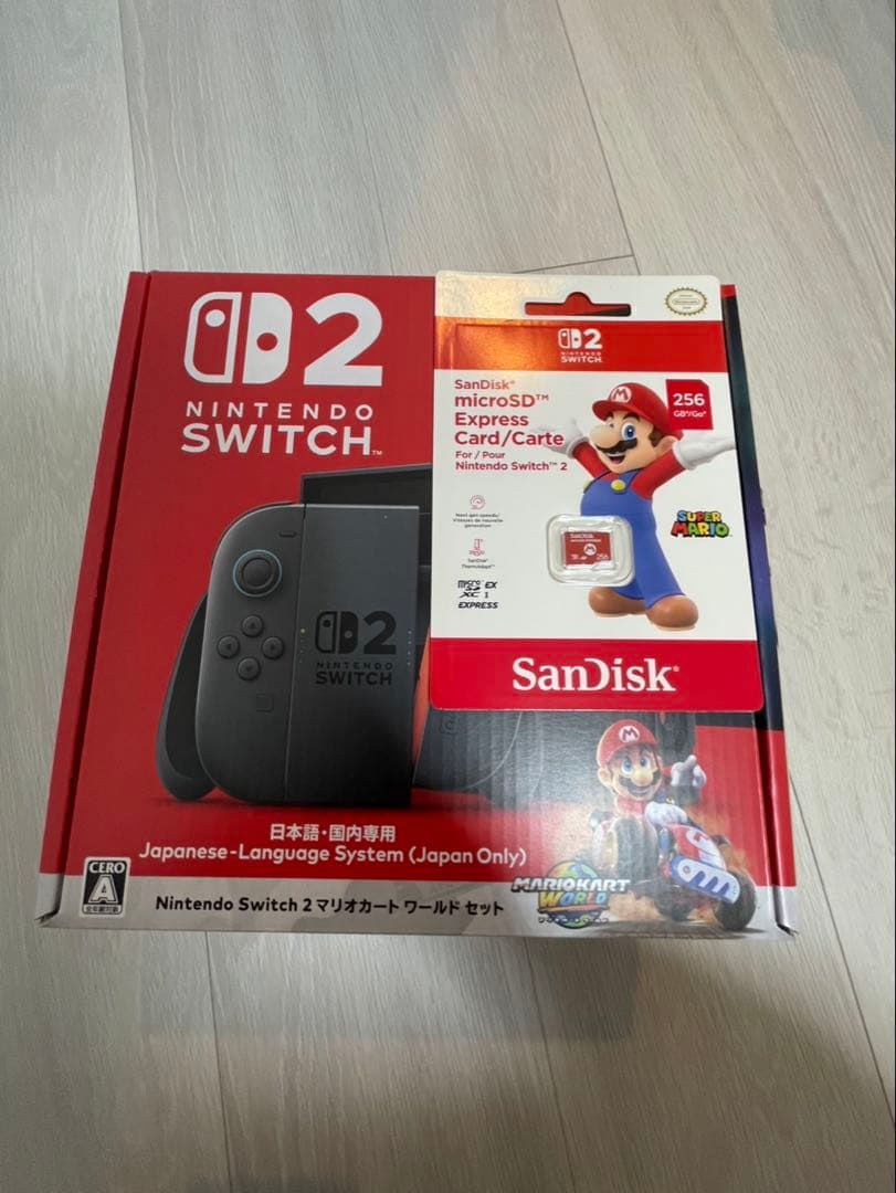 【新品・未開封】Switch2 マリオカートセット＋SDカード256GB