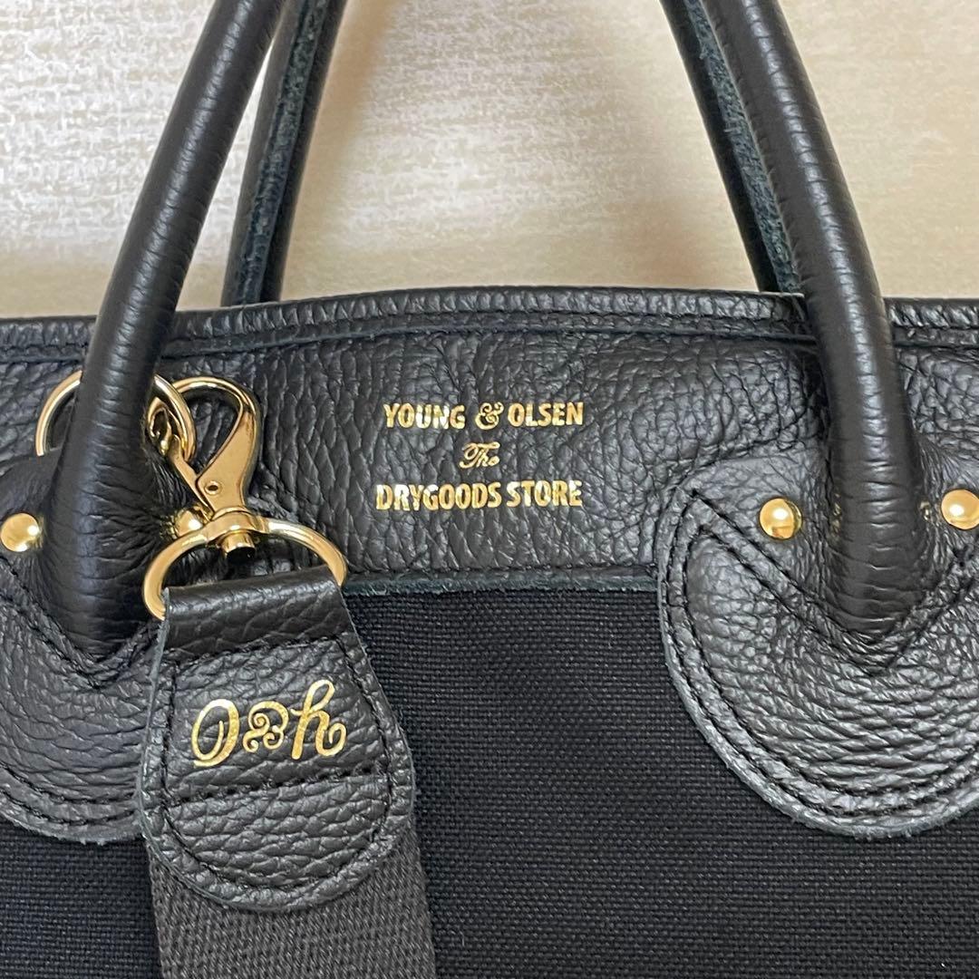 YOUNG&OLSEN fo SALON 2WAYキャンバスショルダー別注品 黒