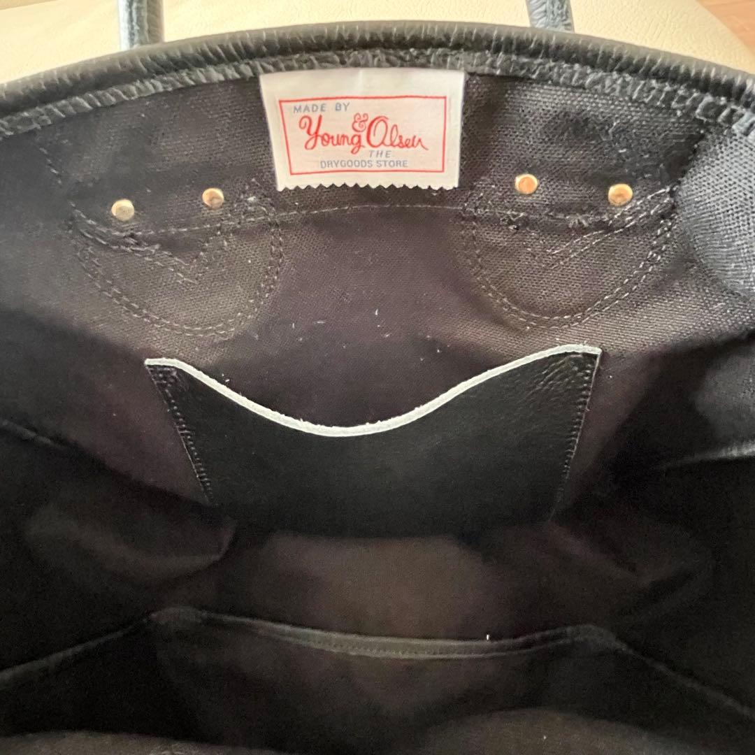 YOUNG&OLSEN fo SALON 2WAYキャンバスショルダー別注品 黒