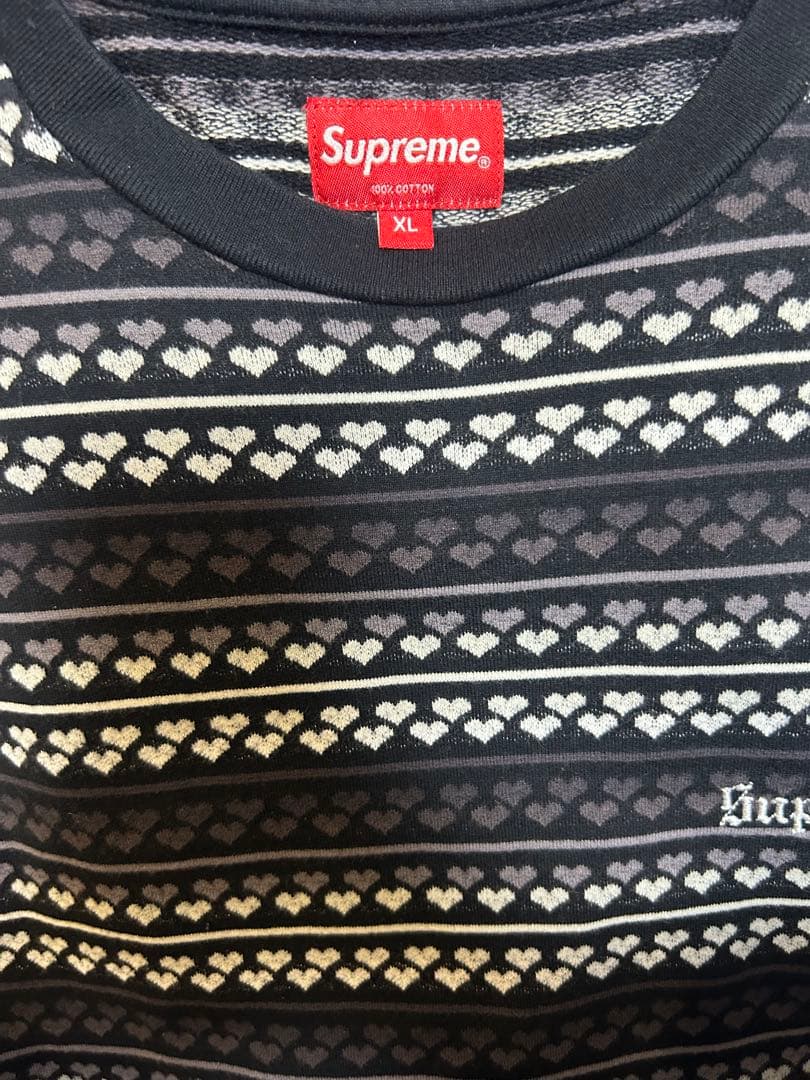 Supreme シュプリーム Tシャツ サイズ:XL22SS ハート ボーダー