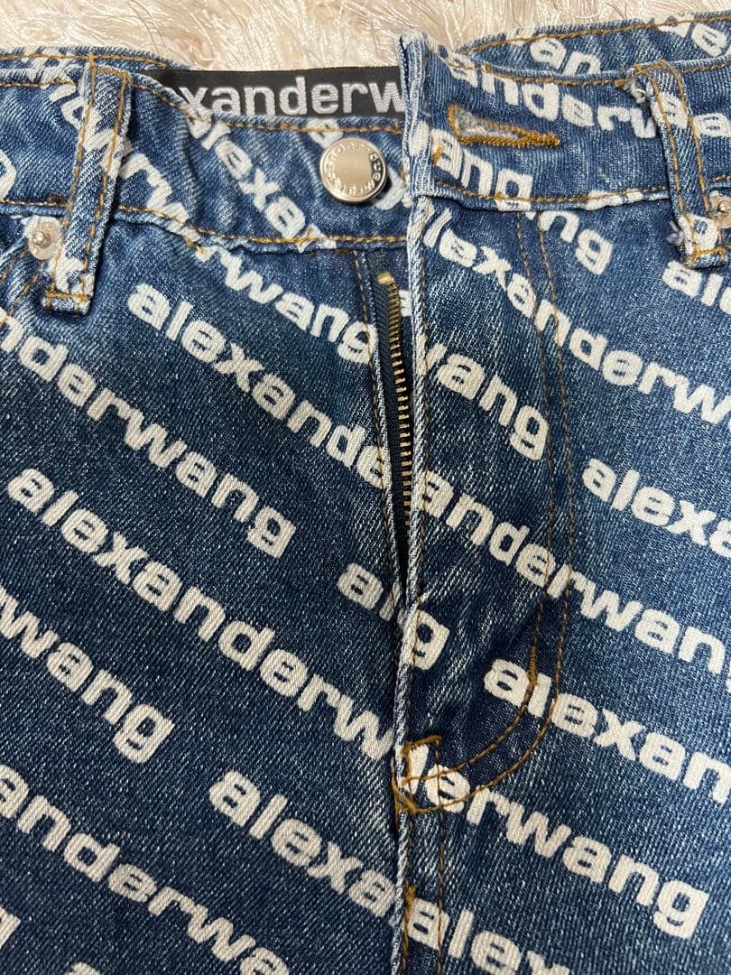 alexanderwang ロゴプリント ショートパンツ 28