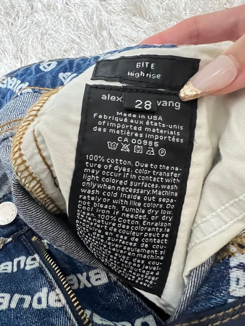 alexanderwang ロゴプリント ショートパンツ 28