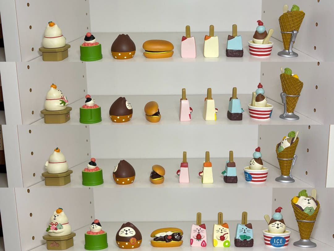 猫の置物(食べ物) 20個