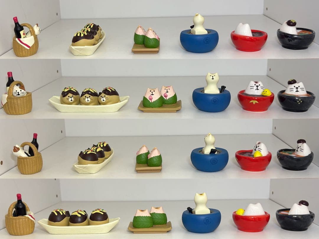 猫の置物(食べ物) 20個