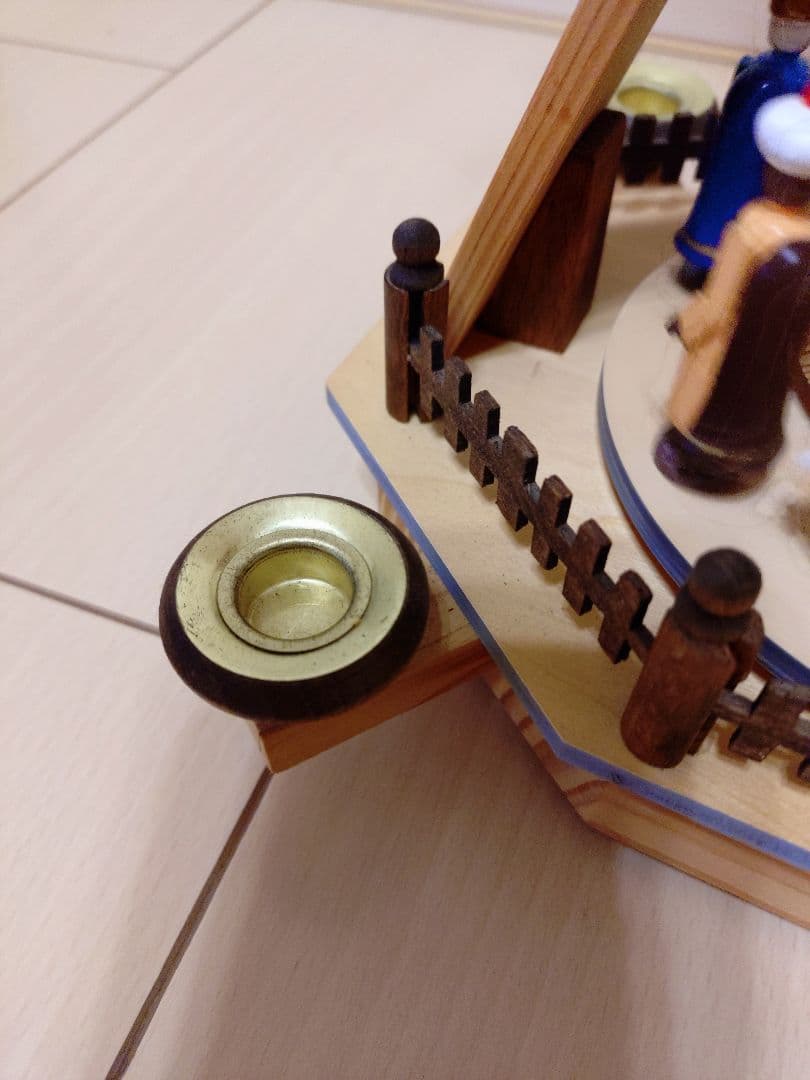 ドイツ　クリスマスピラミッド　キャンドルスタンド