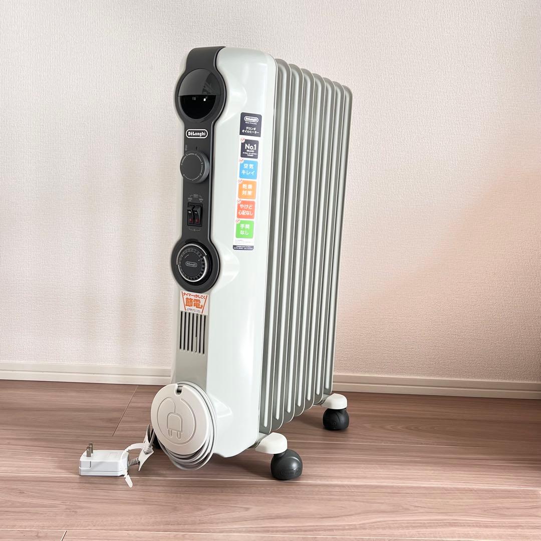 【極美品✨】 DeLonghi デロンギ オイルヒーター ホワイト 暖房器具 冬
