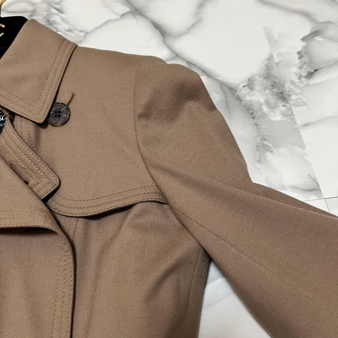 【美品】アクアスキュータム　ロロピアーナ　トレンチコート　ロング丈　ベージュ　8