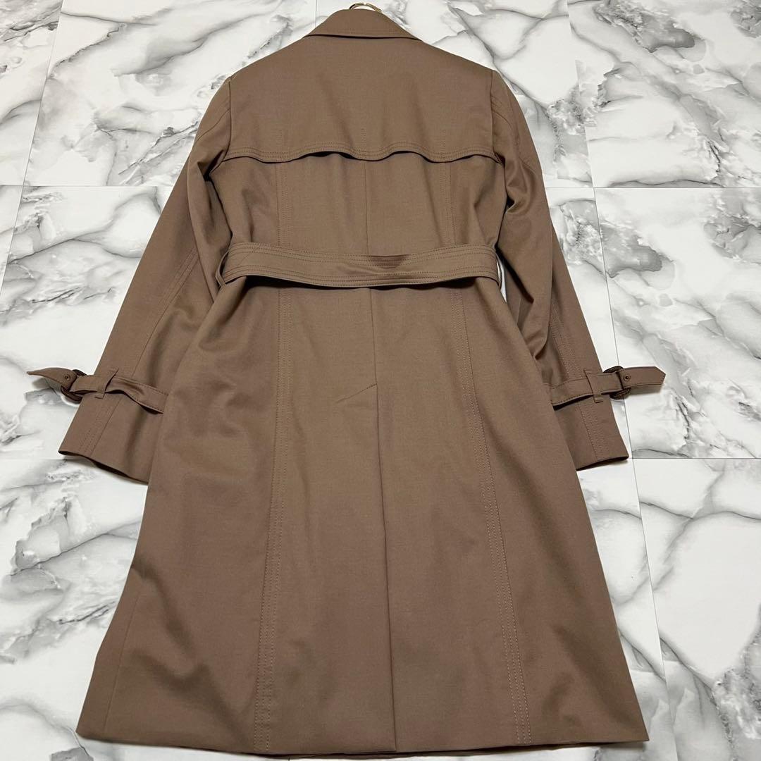 【美品】アクアスキュータム　ロロピアーナ　トレンチコート　ロング丈　ベージュ　8