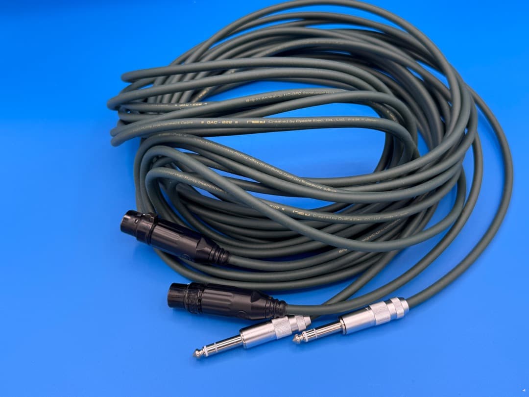 OYAIDE QAC-222 XFT 7.0m XLR(メス)-TRS 【2本】